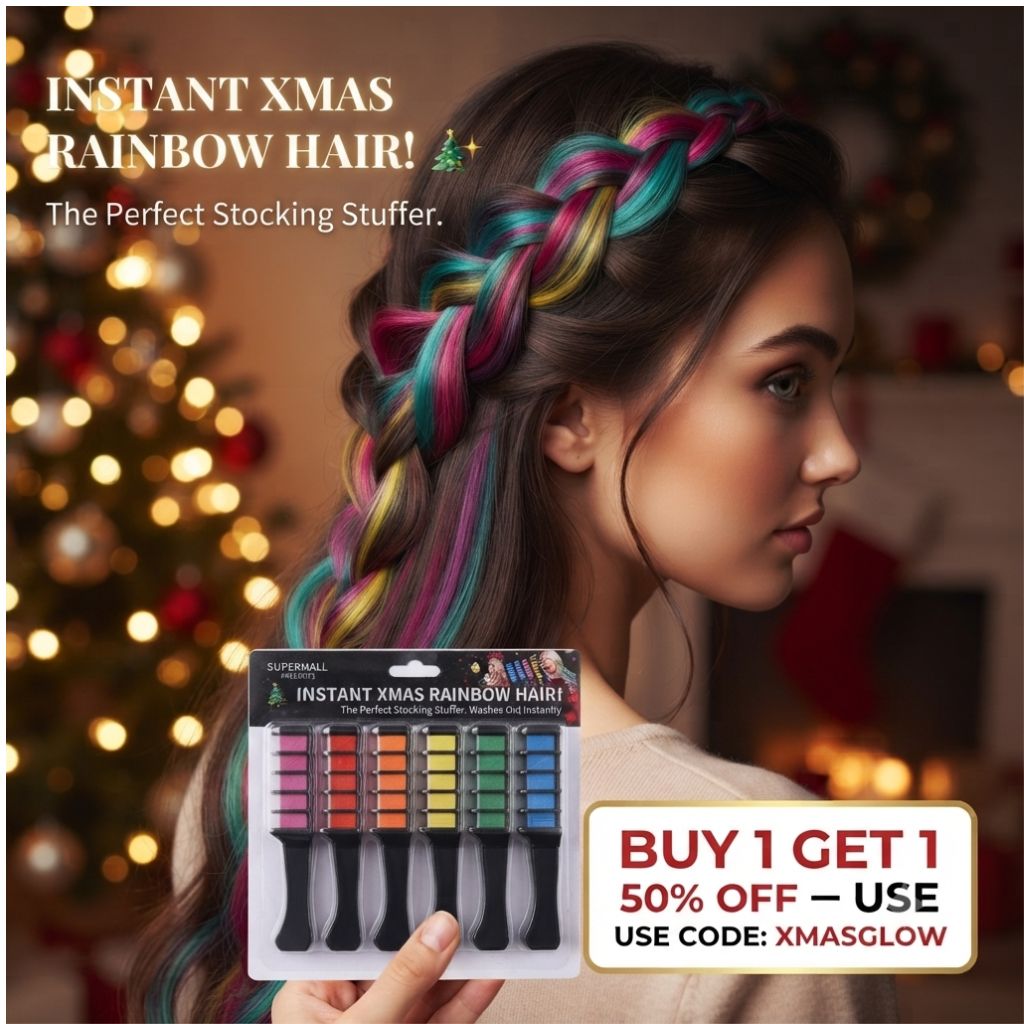 One-Step Hair Dye Comb - specially for kids and girls, upgrade your hairstyle in minutes.