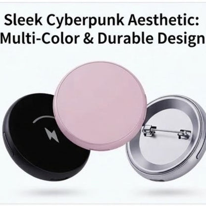Smart LED Digital Badge | Cyber-Style Pin | ACG Fans & Creators | Mood Badge