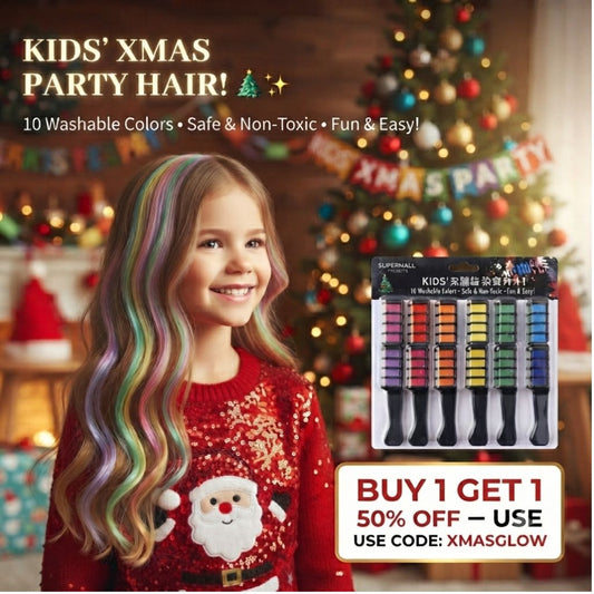 One-Step Hair Dye Comb -  specially for kids and girls, upgrade your hairstyle in minutes.